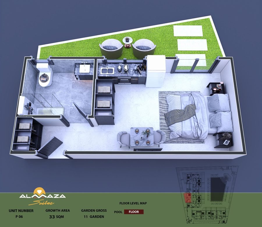 Layout drawing of a listed unit